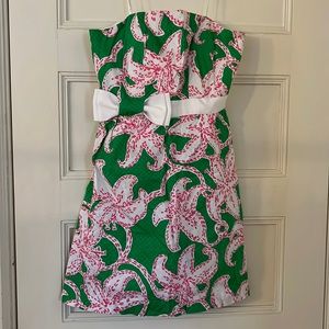 Lilly Pulitzer Strapless Dress with Bow 8